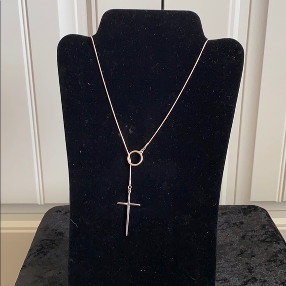 Cross My Heart Silver Necklace 